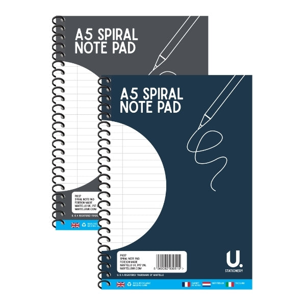 A5 Spiral Note Pad A5 Spiral Note Pad